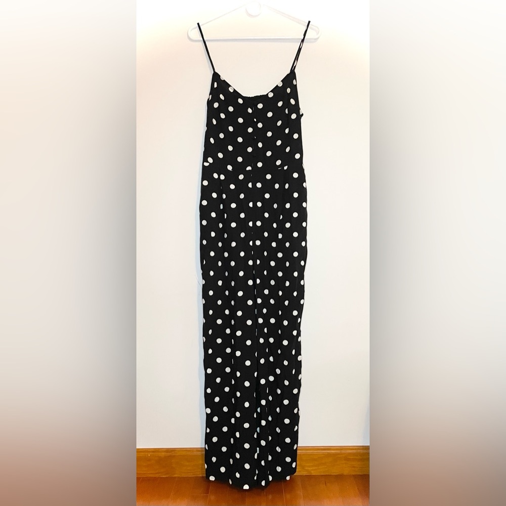 J. Crew Retro Dot Wide Leg Jumpsuit | Size 8